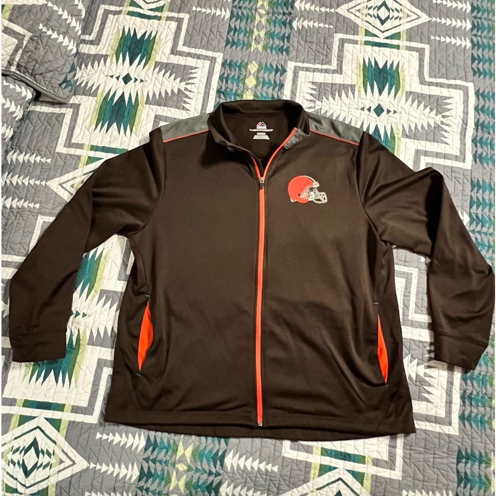 Cleveland Browns Majestic Full Zip Threma Base Jacket - XL